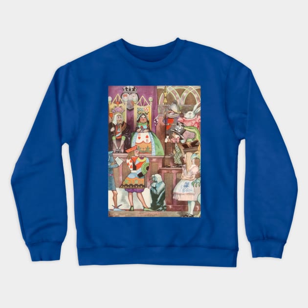 Vintage Alice in Wonderland Crewneck Sweatshirt by MasterpieceCafe